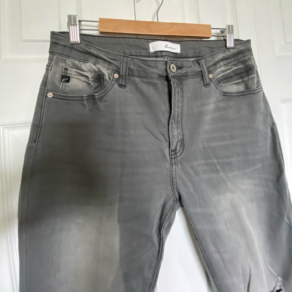 Kancan Grey Distressed Skinny Jeans - Size 13/30 - Picture 2 of 5